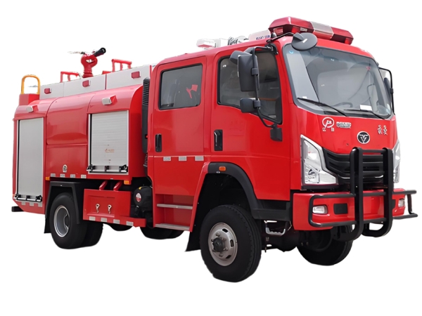 豪曼四驅水罐消防車